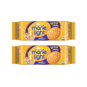 Sunfeast Marie Light Active Marie Biscuits - Pack of 2